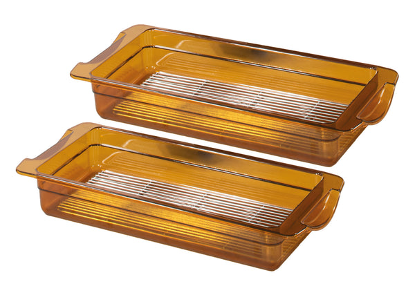 2er-Set Hochtemperaturbehälter für kleinen Lagerschrank