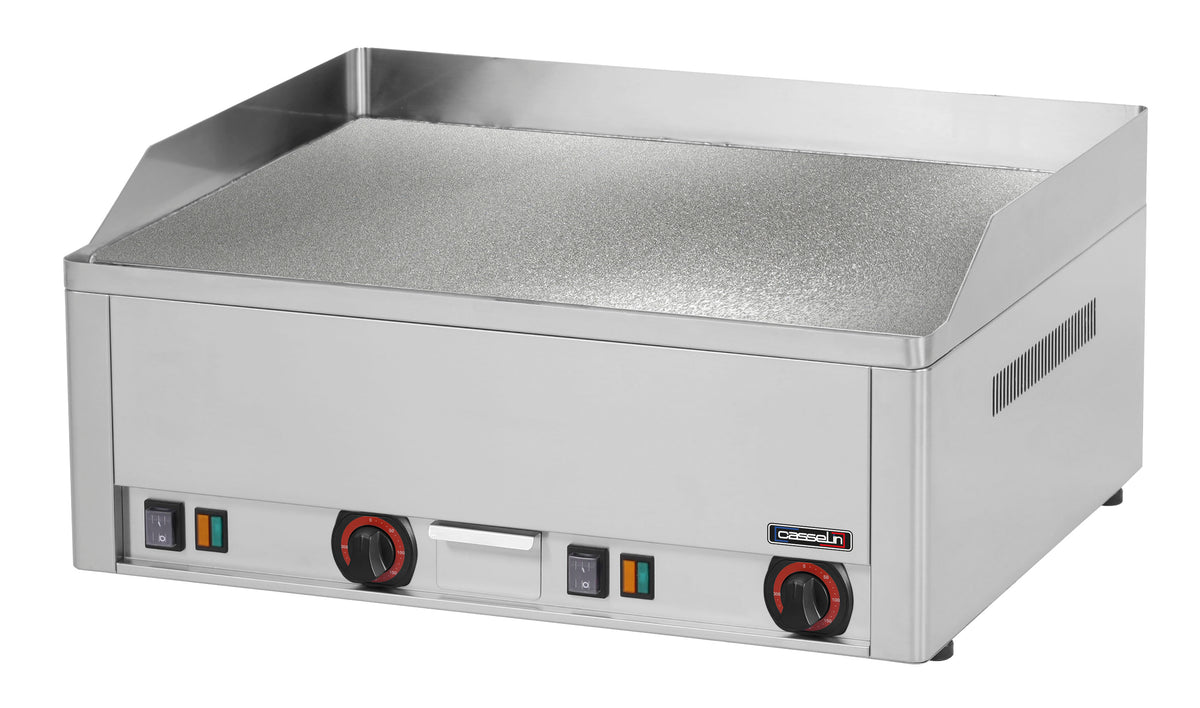 Elektro-Grillplatte strukturiert verchromt 60
