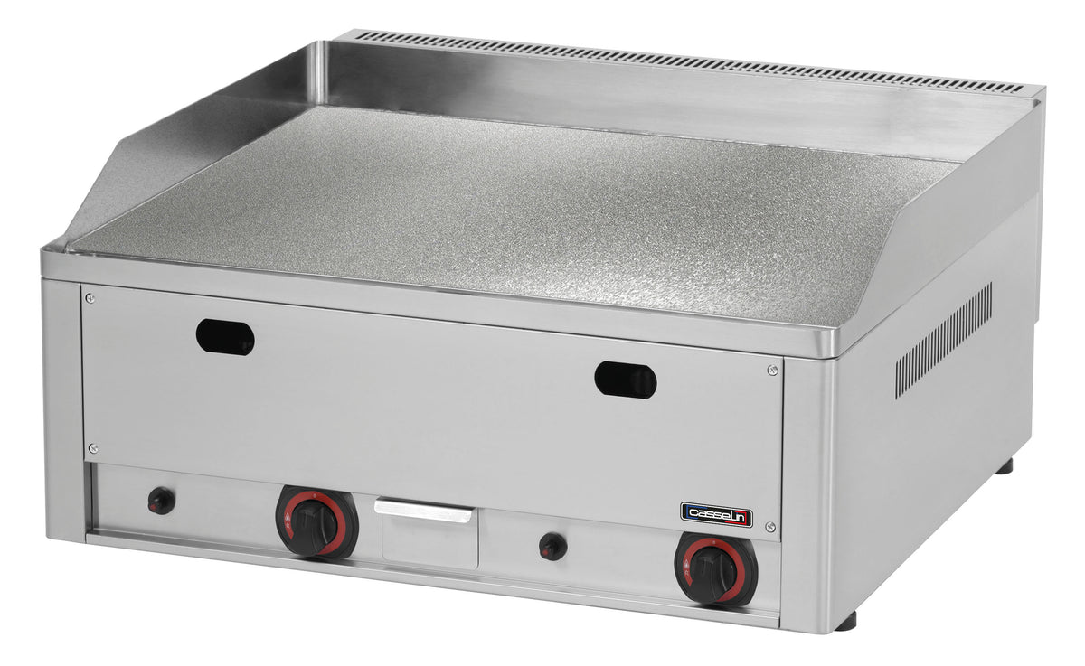 Gas-Grillplatte strukturiert - verchromt 60