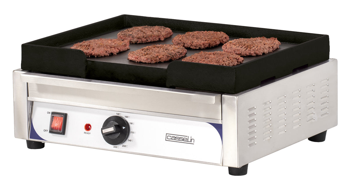 Elektro-Grillplatte glatt - kompakt