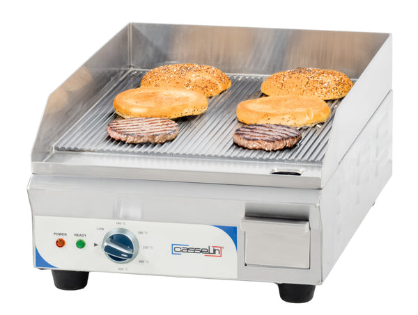 Elektro-Grillplatte kompakt Premium gerillt