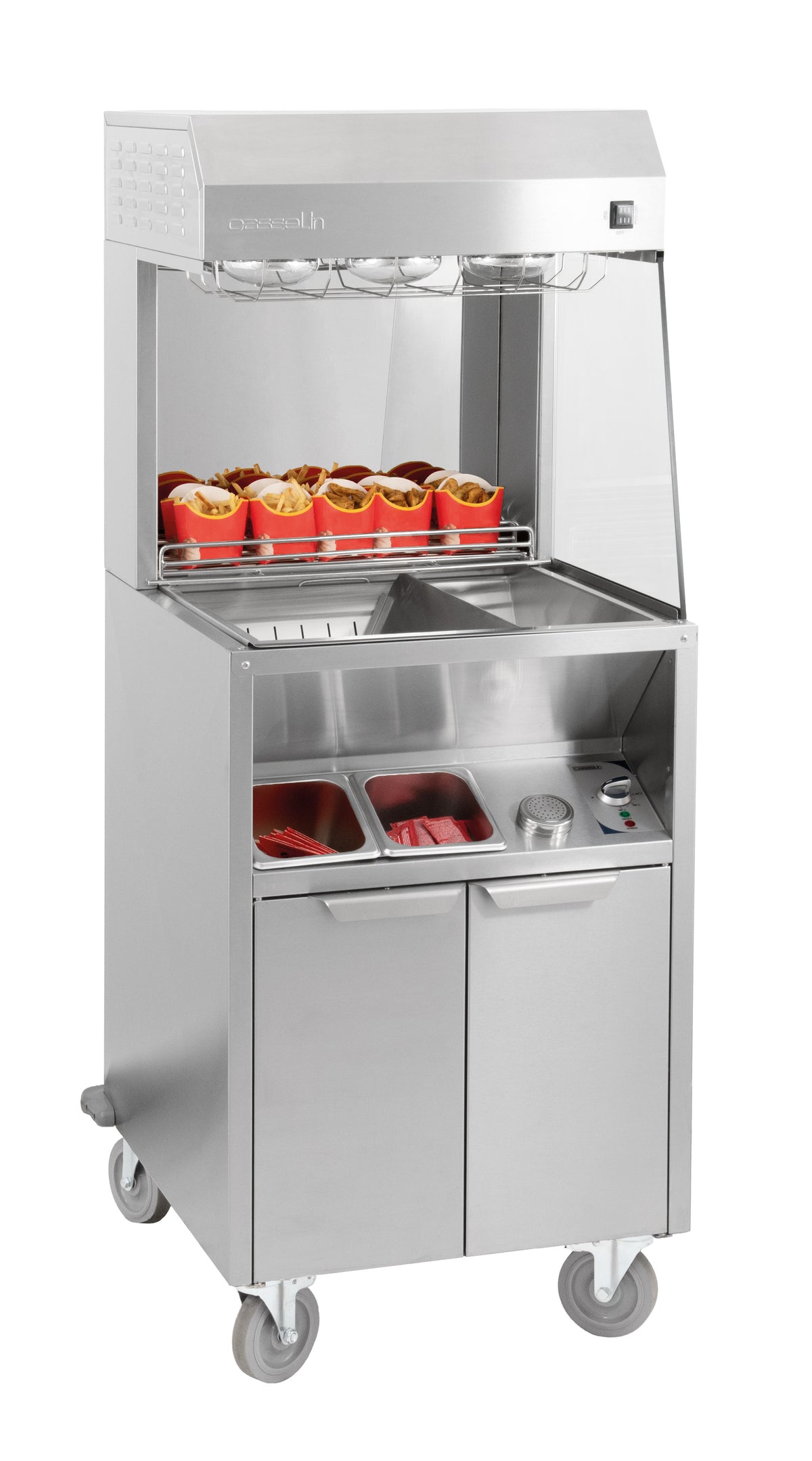 Pommes-Warmhaltestation doppelte Beheizung 600