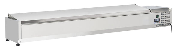 Saladette Tischgerät mit Deckel 10 x GN 1/4