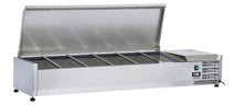 Saladette Tischgerät mit Deckel 5 x GN 1/3 + 1 GN 1/2