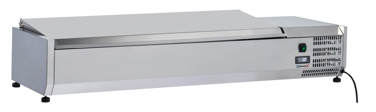 Saladette Tischgerät mit Deckel 6 x GN 1/3