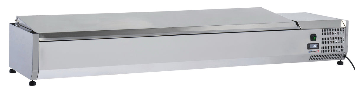 Saladette Tischgerät mit Deckel 8 x GN 1/3