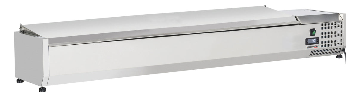 Saladette Tischgerät mit Deckel 8 x GN 1/4