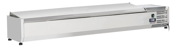 Saladette Tischgerät mit Deckel 8 x GN 1/4