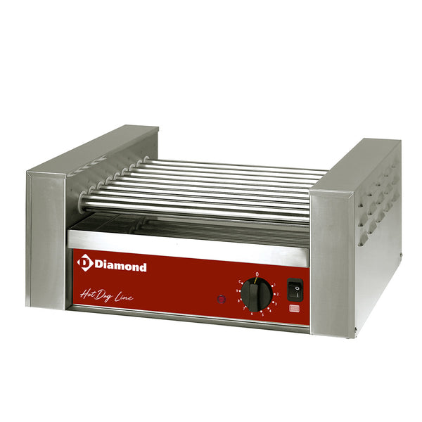Diamond Elektro Würstchengrill mit 5 Rollen