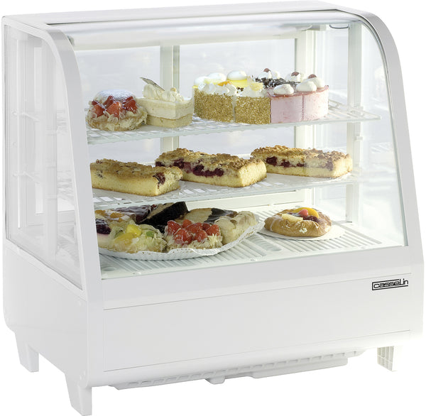 Kühlvitrine 100 L weiß