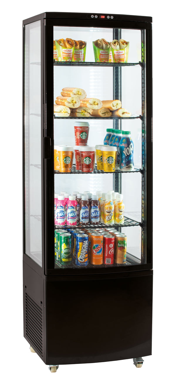 Kühlvitrine 235 L - schwarz
