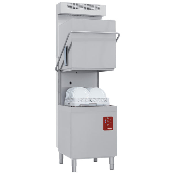 Haubenspülmaschine, Körbe 500x500 mm "Full Hygiene" + Dampfkondensator-Wärmerückgewinnung