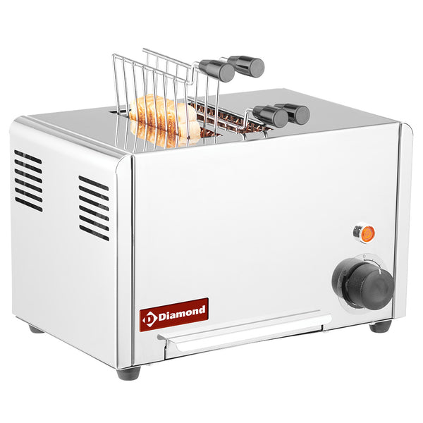 Diamond Elektro Toaster (croque-monsieur), 2 Zangen - Edelstahl.