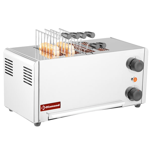 Diamond Elektro Toaster  (croque-monsieur), 4 Zangen - Edelstahl.