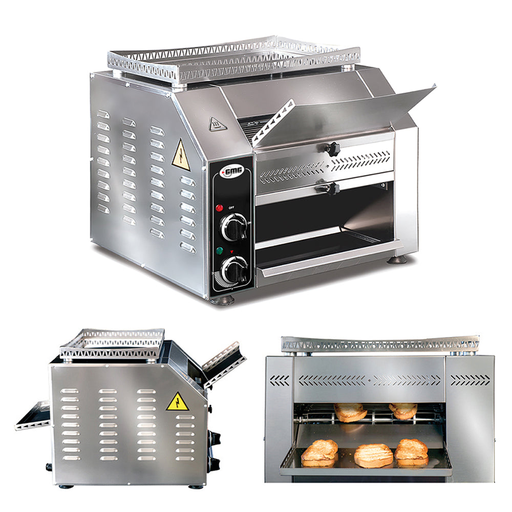 GMG Durchlauftoaster mit Kettenband, nutzbare Höhe 12 cm