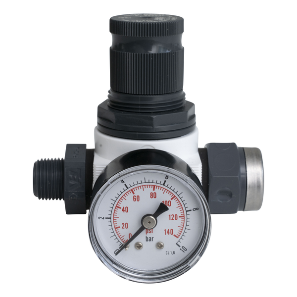 Druckminderer, IG 3/8" x AG 3/8", inkl. Manometer