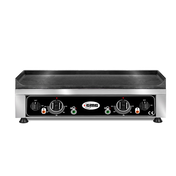 GMG Grillplatte 68 × 45 cm, glatt, 2 Heizzonen, Gusseisen