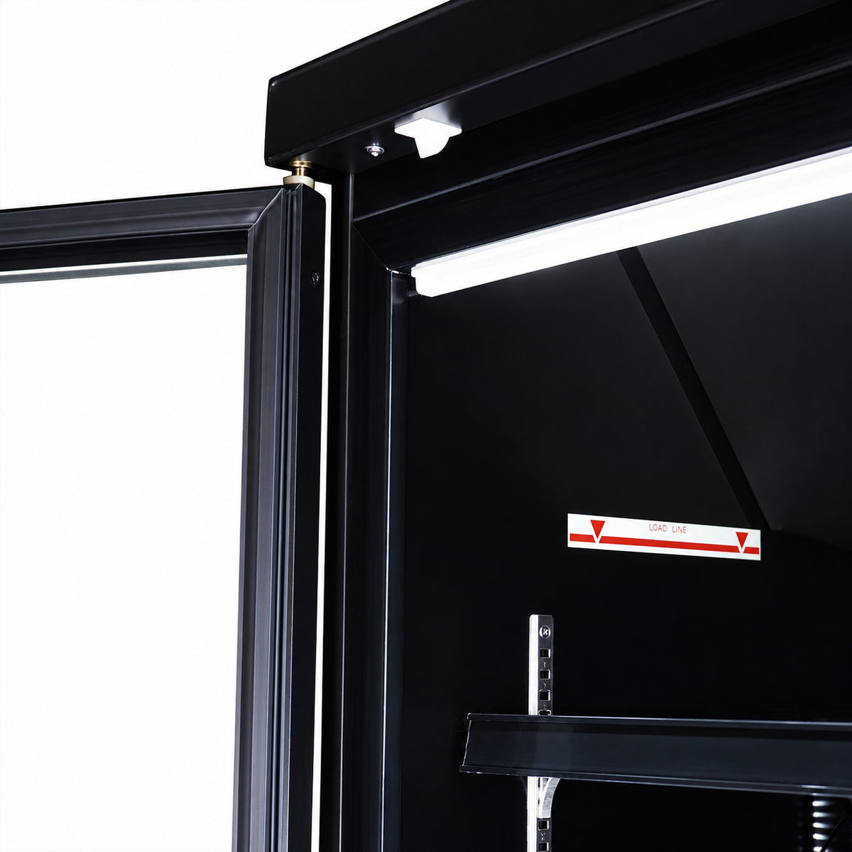 Combisteel Tiefkühlschrank 2 Glastüren Schwarz JDE-1000F Bl **achtung, Es Liegt Ein Erhöhter Einschatlstrom Vor, Sodass 