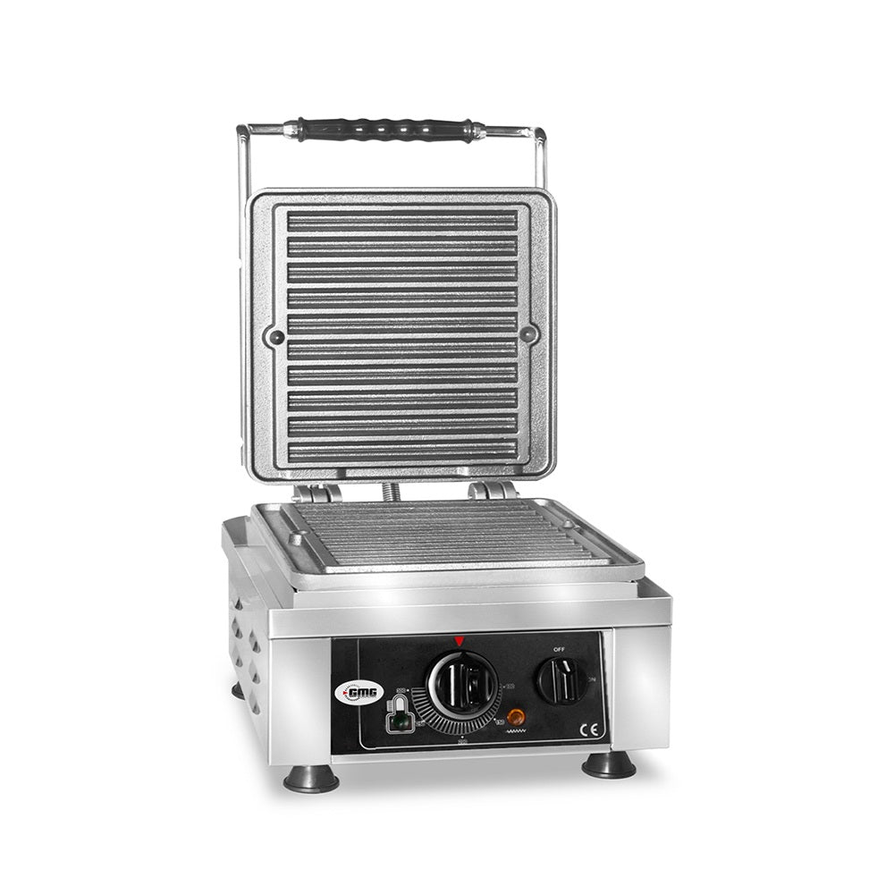 GMG Waffeleisen Churo, 1x (10 x 21cm x 2 x 1cm / 2cm), 50° bis 300°C Feste Backplatte aus Gusseisen, Fettfangrinne