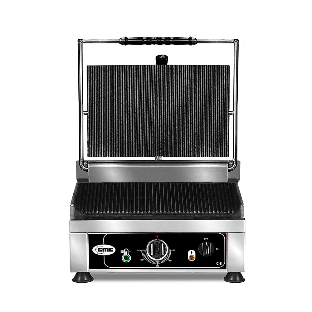 GMG Kontaktgrill, oben und unten gerillt, Gusseisen