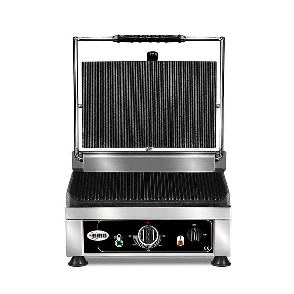 GMG Kontaktgrill, oben und unten gerillt, Gusseisen