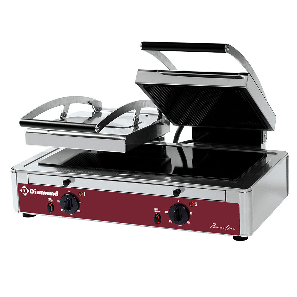 Diamond Kontaktgrill Panini DOPPELT Glaskeramik