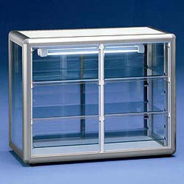 Diamond Positive display case 3 glass sides
