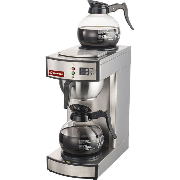 Diamond Filter Kaffeemaschine - 1-gruppig + 2 Wärmhalteplatten - Halbautomatisch