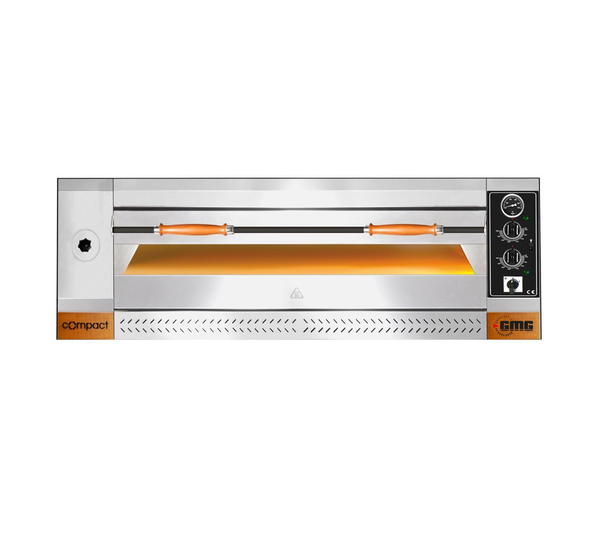 GMG Pizzaofen, 9x Ø 35 cm, 12 kW,3NAC, 400V, Stapelbar, Vollschamott, 1 Backkammer