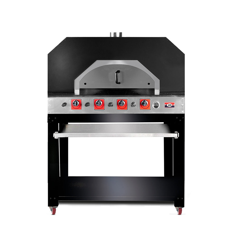 GMG Gas-Pizzaofen, 12x Ø 30cm, 34 kW, GAS, Schamottsteinboden, 1 Backkammer
