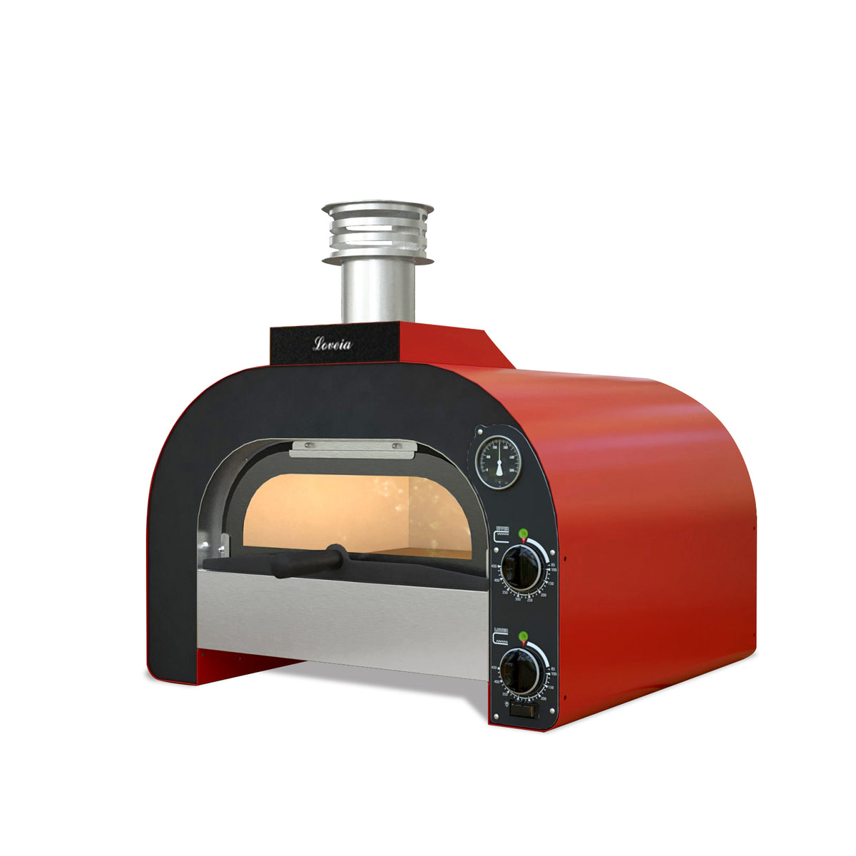 GMG Pizzaofen PFL40 R elektrisch, 1x Ø 39cm, 3,5 kW, 230V, Edelstahl 1 Backkammer