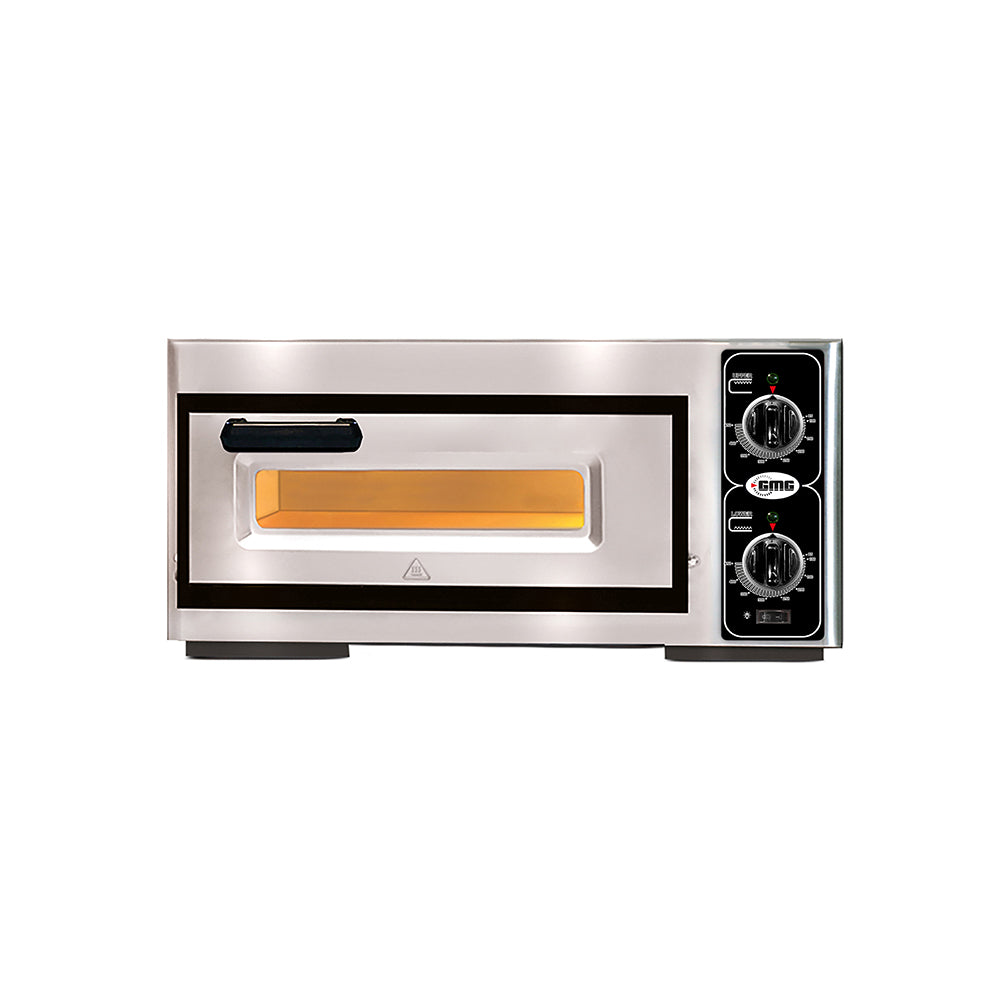 GMG Pizzaofen PF3232 E elektrisch, 1x Ø 32cm, 2,5 kW, 230V, Edelstahl 1 Backkammer