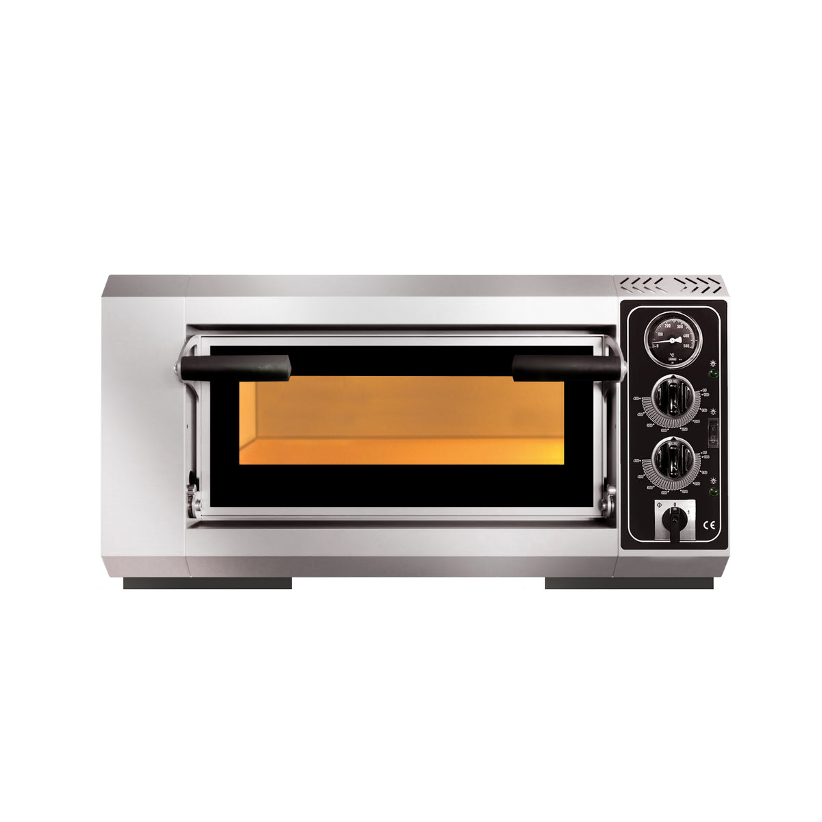 GMG Pizzaofen PF4040 A elektrisch, 1x Ø 39cm, 3,5 kW, 230V, Edelstahl 1 Backkammer