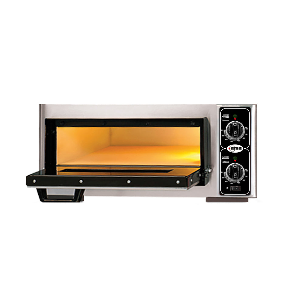 GMG Pizzaofen PF4040 E elektrisch, 1x Ø 39cm, 3,5 kW, 230V, Edelstahl 1 Backkammer