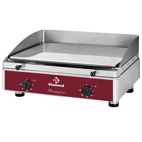 Diamond Elektro Grillplatte glatt, verchromt