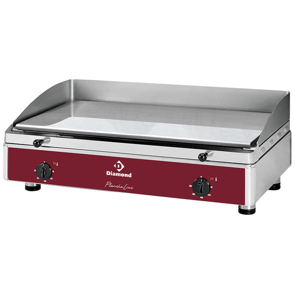 Diamond Elektro Grillplatte glatt, verchromt