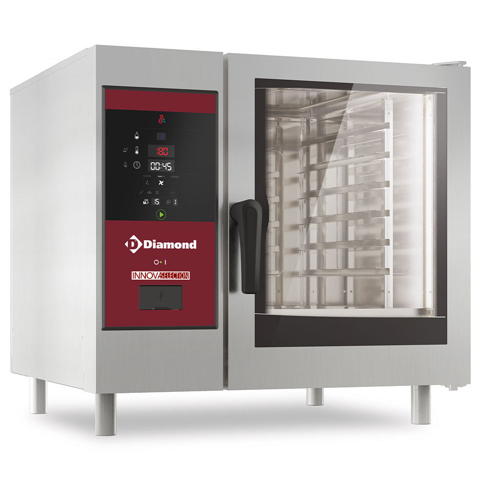 Diamond Gas Kombidämpfer mit Boiler & Konvektion 6x GN 1/1+ Reinigung