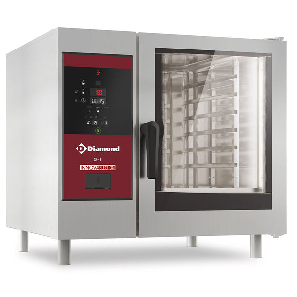 Diamond Gas Kombidämpfer mit Boiler & Konvektion 6x GN 1/1+ Reinigung