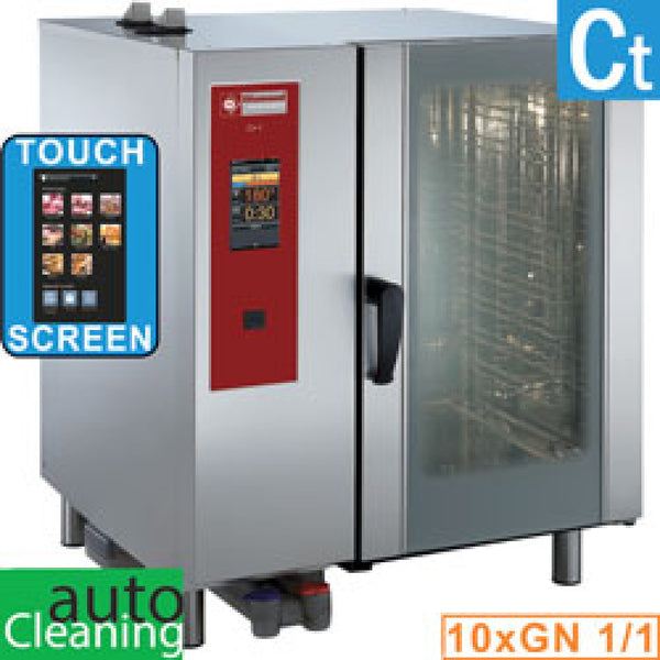 Diamond Gas Kombidämpfer  "TOUCH" mit direkter Dampfzufuhr und Konfektionsöfen 10x GN 1/1+Cleaning