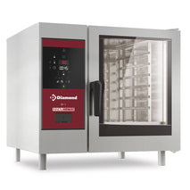 Diamond Gasofen mit direkter Dampfzufuhr und Konfektion 6x GN 1/1+ Reinigung