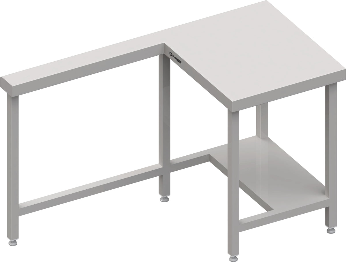 Stalgast Kassenstation mit Arbeitsfläche rechts 1400x750x880 mm Edelstahlarbeitsplatte