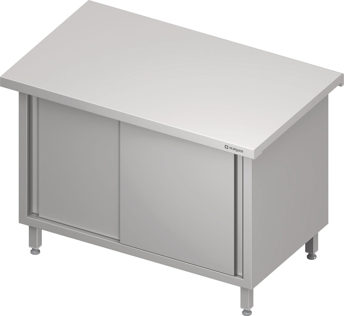 Stalgast Neutralausgabe "Free Flow" mit Schiebetüren 1000x750x880 mm, Edelstahldeckplatte