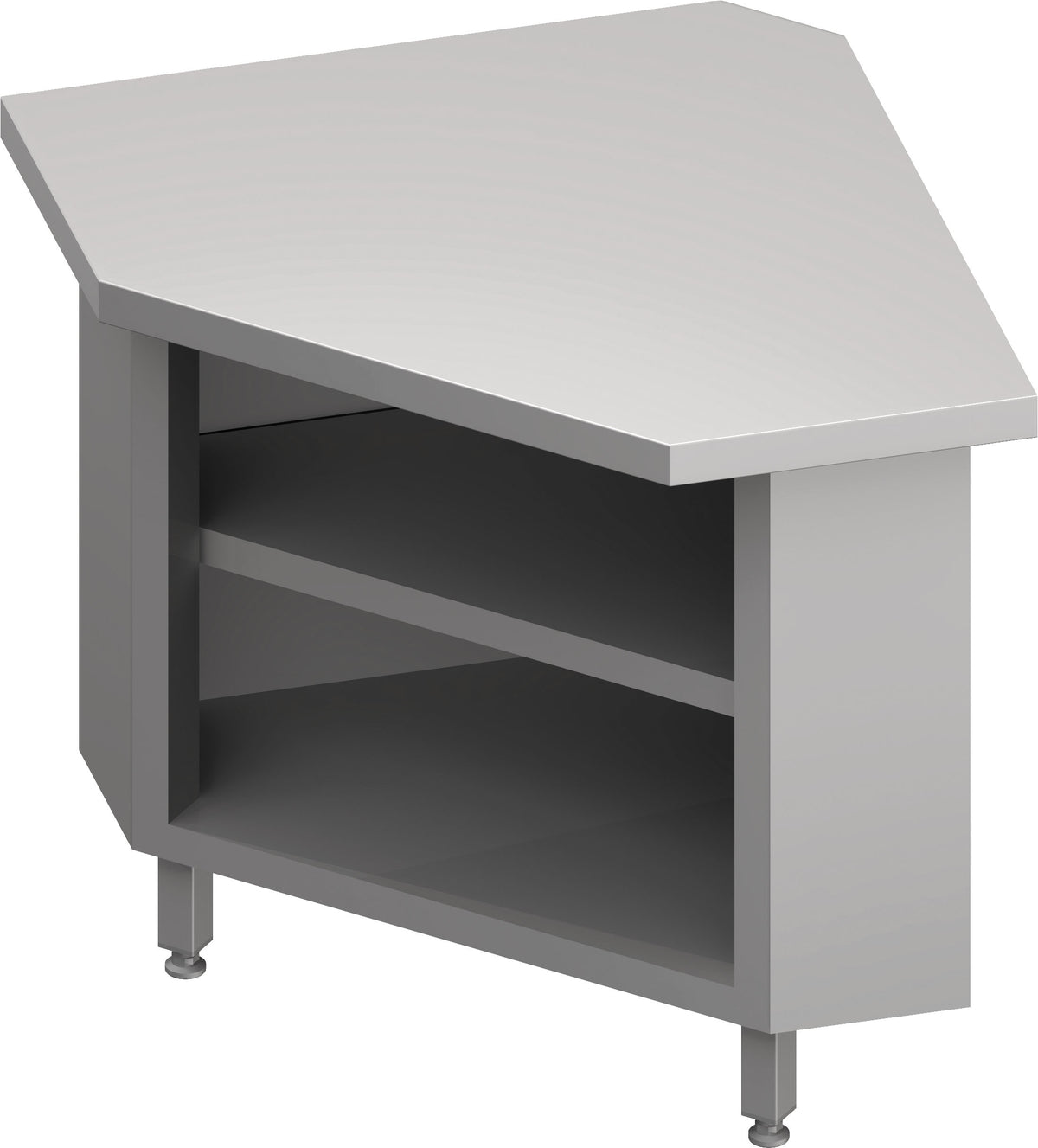 Stalgast Inneneckmodul 90° "Free Flow" mit offenem Unterschrank 785x785x880 mm, Granitabdeckung "Standard G1"