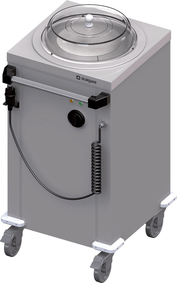 Stalgast Beheizbarer Tellerspender, fahrbar 550x510x880 mm für Speisenausgabesysteme