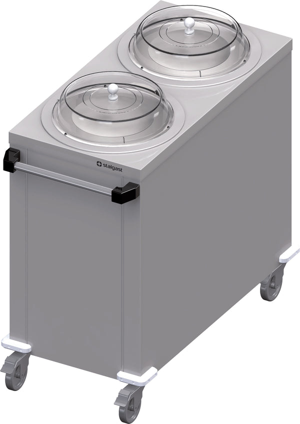 Stalgast Doppel-Tellerspender, fahrbar 1000x510x880 mm für Speisenausgabesysteme