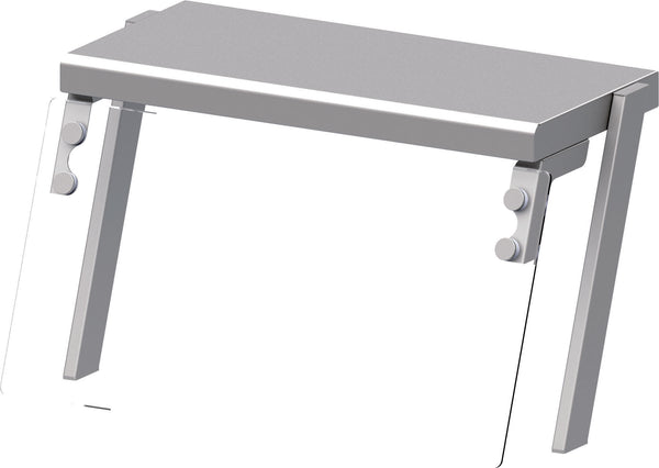 Stalgast Aufsatzbord mit Glas-Hustenschutz 1433x450x450 mm für Speisenausgabesysteme