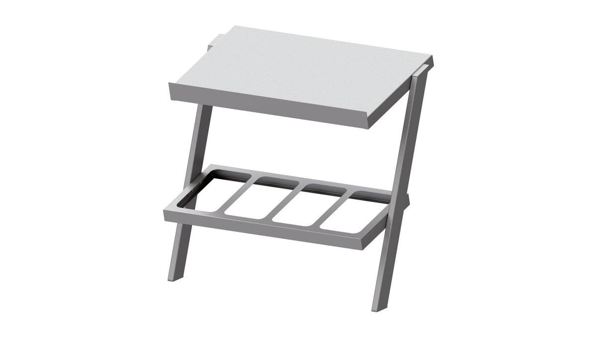 Stalgast Aufsatzbord mit Besteckausgabe 715x450x700 mm für Speisenausgabesysteme