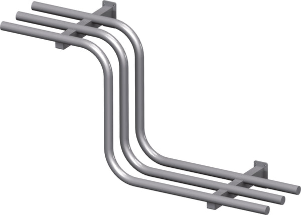 Stalgast Tablettrutsche, gebogen 600x335x450 mm für Speisenausgabesysteme