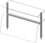 Stalgast Doppel-Glas-Aufsatzbord mit Hustenschutz 1122x455x700 mm für Speisenausgabesysteme