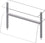 Stalgast Doppel-Glas-Aufsatzbord mit Hustenschutz und Beleuchtung 1122x455x700 mm für Speisenausgabesysteme